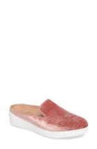 Women's Fitflop Superskate Velvet Mule M - Beige