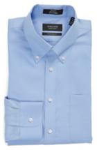 Men's Nordstrom Men's Shop Traditional Fit Non-iron Solid Dress Shirt - 36 - Blue