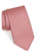 Men's Salvatore Ferragamo Energia Omega Print Silk Tie, Size - Pink