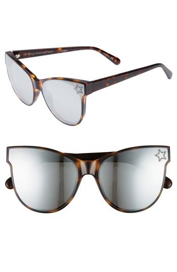 Women's Stella Mccartney 61mm Cat Eye Sunglasses - Dark Avana