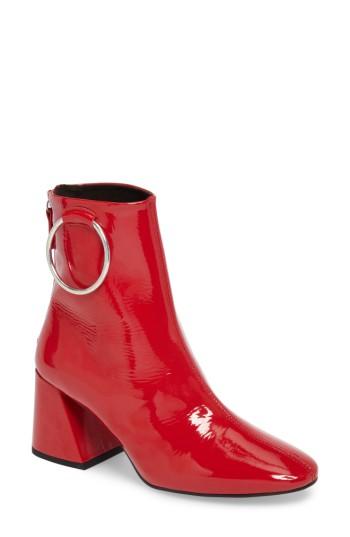 Women's Topshop Mia Ring Bootie .5us / 36eu - Red