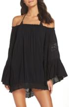 Women's Surf Gypsy Off The Shoulder Cover-up Tunic - Black