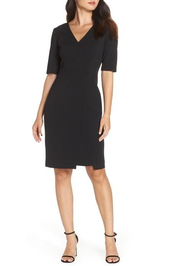 Women's Vince Camuto Scuba Crepe Dress - Black