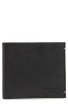 Men's Ted Baker London Rester Leather Bifold Wallet - Black