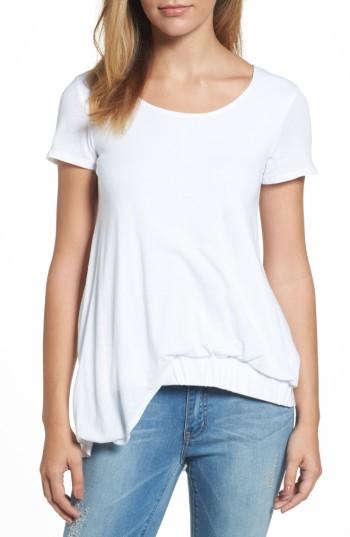 Women's Caslon Blouson High/low Tee - White