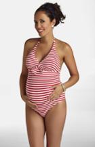 Women's Pez D'or Stripe One-piece Maternity Swimsuit