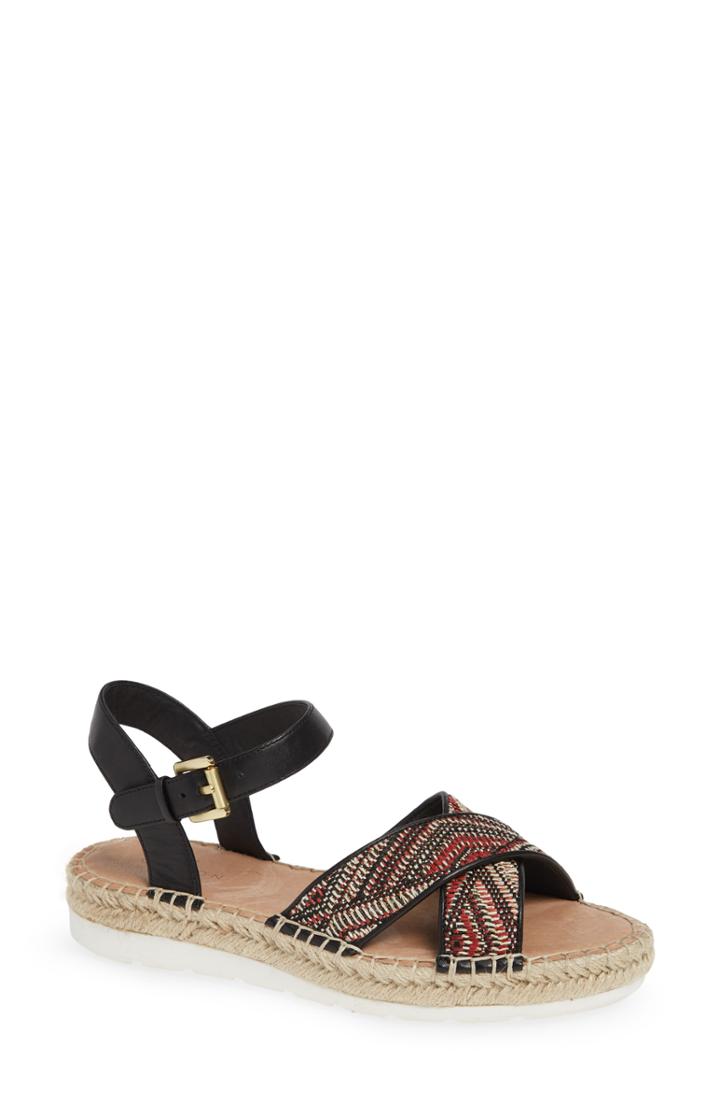 Women's Caslon Landon Jute Sandal M - Red