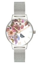 Women's Olivia Burton Enchanted Garden Mesh Strap Watch, 30mm