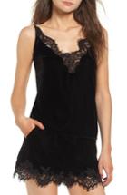 Women's Rebecca Minkoff Henni Lace & Velvet Camisole, Size - Black
