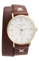 Women's Throne 1.0 Leather Wrap Strap Watch, 36mm