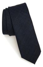 Men's Nordstrom Men's Shop Glencoe Solid Cotton Tie, Size - Blue
