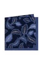 Men's Ted Baker London Paisley Leaf Wool Pocket Square