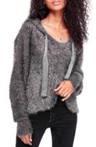 Women's Free People Light As A Feather Hoodie - Grey