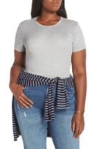 Women's 1901 Crewneck Cotton Blend Top, Size - Grey