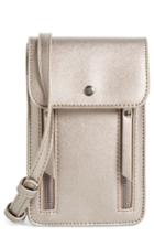 Bp. Zipper Phone Crossbody Bag - Grey
