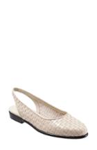 Women's Trotters Lucy Slingback Flat N - White