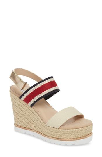 Women's Steve Madden Verdes Slingback Wedge .5 M - White