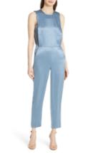 Women's Theory Remaline Double Sateen Jumpsuit - Blue