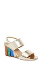 Women's Salvatore Ferragamo Gavi Rainbow Sandal B - Metallic