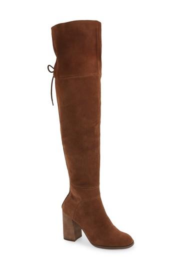 Women's Steve Madden Novela Cuffable Over The Knee Boot .5 M - Brown