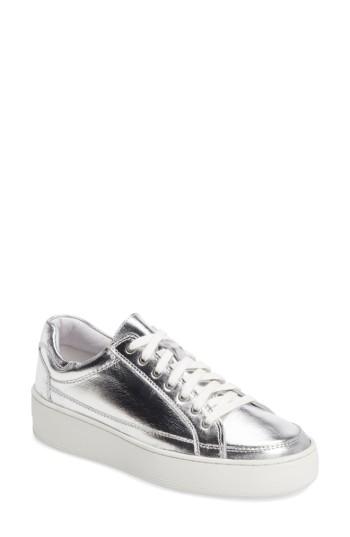 Women's Free People Letterman Platform Sneaker -6.5us / 36eu - Metallic