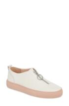 Women's Black Suede Studio Kourtney Sneaker M - White