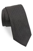 Men's Emporio Armani Dot Silk Tie, Size - Black