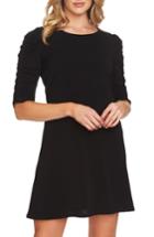 Women's Cece Puff Sleeve A-line Dress - Black