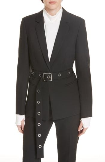 Women's Hugo Anra Belted Ponte Jacket - Black