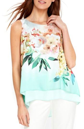 Women's Wallis Mint Blossom Double Layer Shell Us / 14 Uk - Blue/green