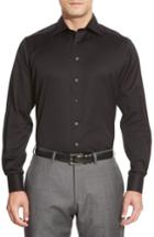 Men's Eton Contemporary Fit Twill Dress Shirt .5 - Black