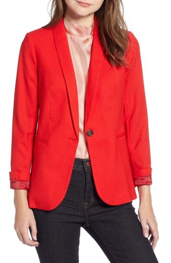 Petite Women's J.crew Parke Blazer P - Red