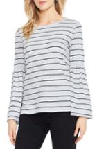 Women's Two By Vince Camuto Bell Sleeve Stripe Top - Grey