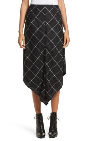 Women's Vejas Phantom Handkerchief Hem Skirt - Black