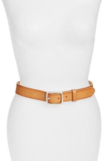 Women's Rag & Bone 'boyfriend' Leather Belt - Jet Black