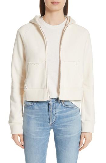 Women's Simon Miller Burke Terry Zip Hoodie - Ivory
