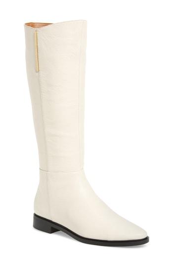 Women's Calvin Klein Francine Knee High Riding Boot M - Ivory