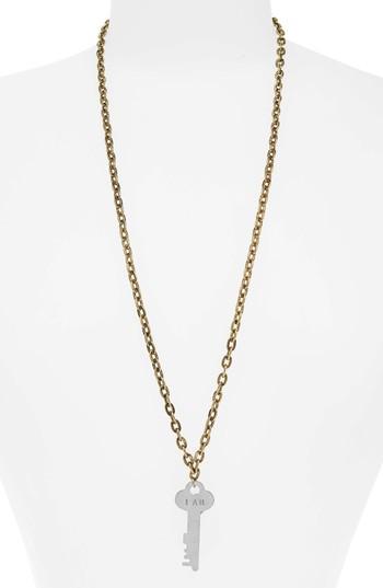 Women's The Giving Keys I Am Grateful Key Charm Necklace