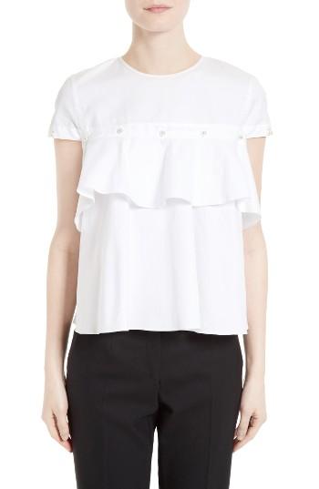 Women's Jonathan Simkhai Cotton Ruffle Top