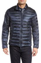 Men's Bugatchi Channel Quilted Jacket - Blue