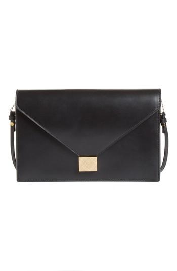 Victoria Beckham Leather Envelope Clutch - Black