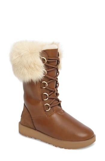 Women's Ugg Aya Waterproof Snow Boot M - Brown