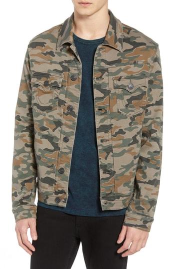 Men's True Religion Brand Jeans Dylan Camo Jacket - Green