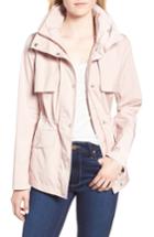 Petite Women's Cole Haan Signature Gunflap Packable Rain Jacket P - Pink