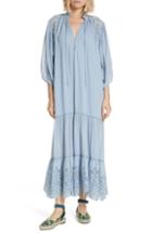 Women's Apiece Apart Granada Eyelet Maxi Dress - Blue