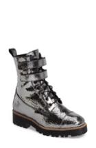 Women's Shellys London Tyra Combat Boot Eu - Metallic