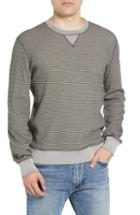 Men's Billy Reid Regular Fit Waffle Crewneck Sweatshirt, Size - Grey
