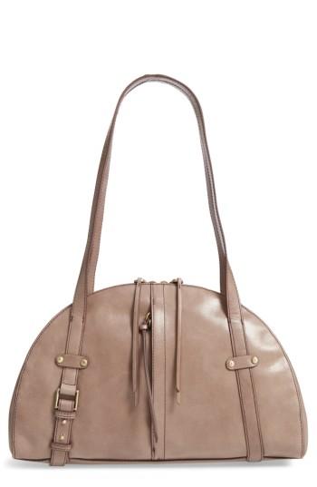Hobo Beckon Calfskin Leather Satchel - Grey