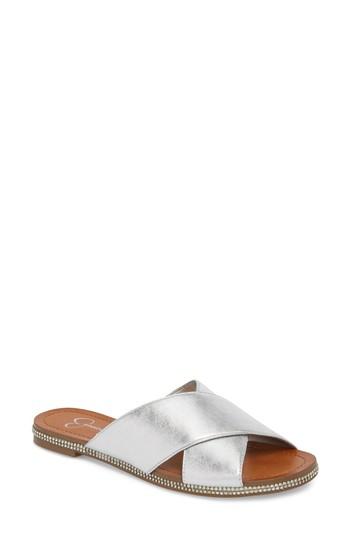 Women's Jessica Simpson Brinella Sandal .5 M - Metallic
