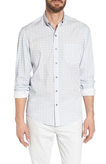 Men's W.r.k Heather Slim Fit Check Sport Shirt - Blue